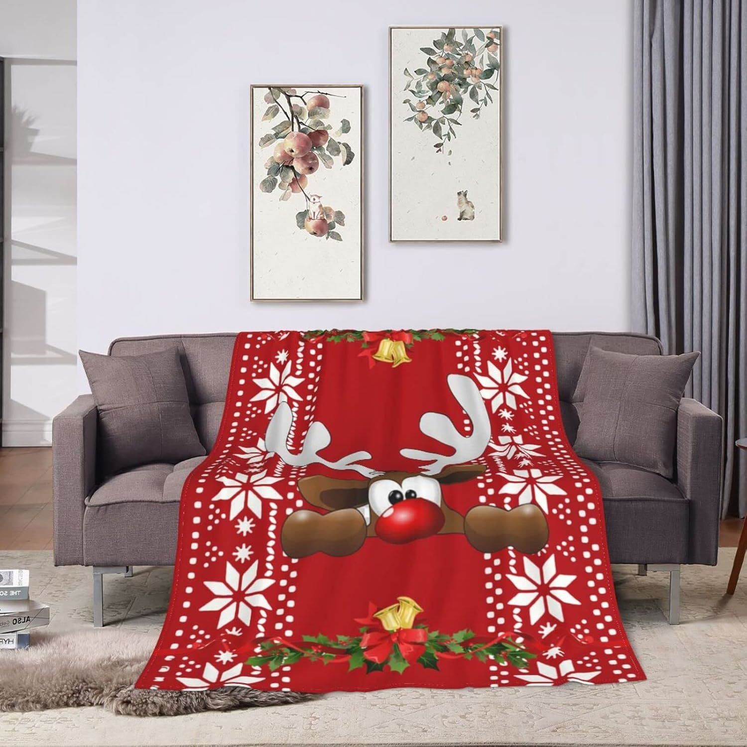 맞춤형 귀여운 크리스마스 담요 부드러운 플리스 편안한  - Christmas Throw Blanket 리뷰 및 가격