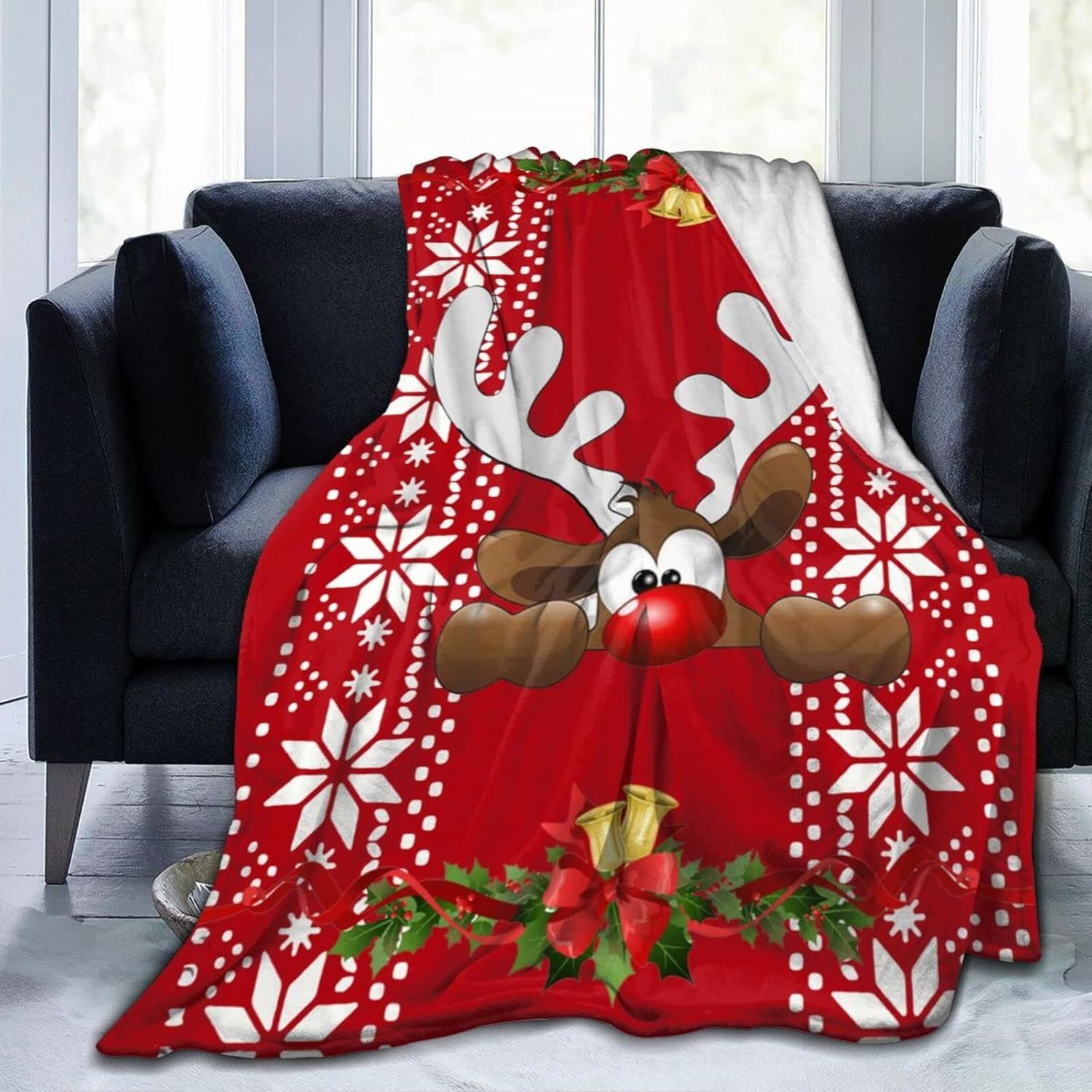 맞춤형 귀여운 크리스마스 담요 부드러운 플리스 편안한  - Christmas Throw Blanket 리뷰 및 가격
