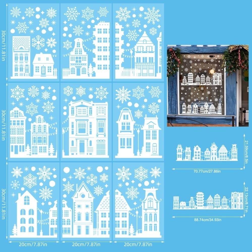PVC 크리스마스 창문 스티커 셀프 접착 DIY 크리스 - Snowflake Window Decal 리뷰 및 가격