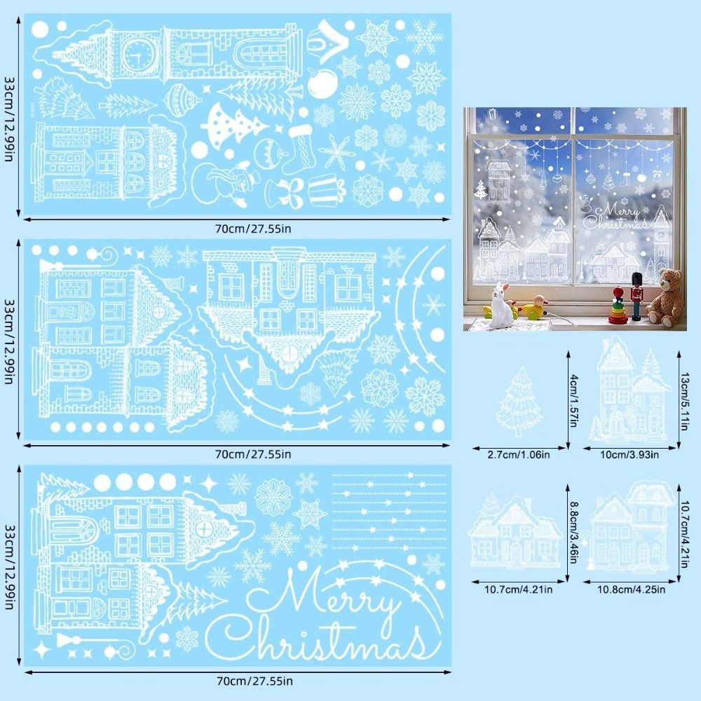PVC 크리스마스 창문 스티커 셀프 접착 DIY 크리스 - Snowflake Window Decal 리뷰 및 가격