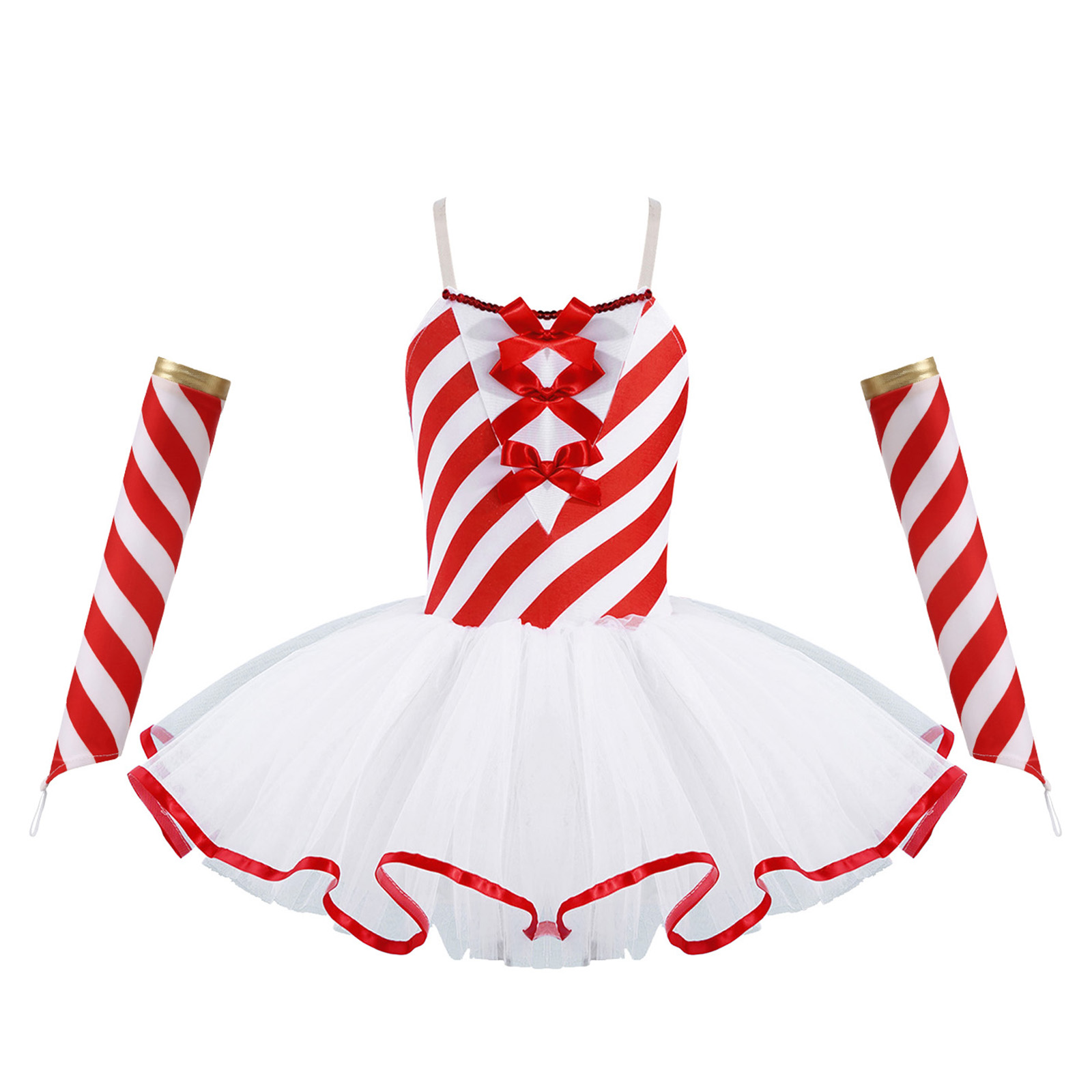 어린이 소녀 크리스마스 파티 댄스 드레스 민소매 캔디  - Elf Costume Christmas 리뷰 및 가격