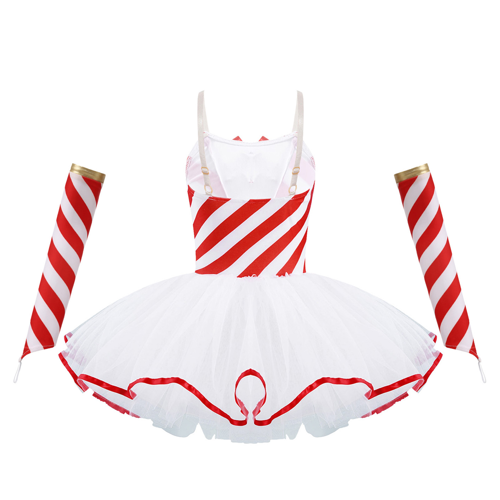 어린이 소녀 크리스마스 파티 댄스 드레스 민소매 캔디  - Elf Costume Christmas 리뷰 및 가격