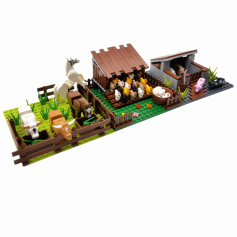 크리 에이 티브 도시 농장 빌딩 블록 동물 세트 Pig - Lego Set City 리뷰 및 가격