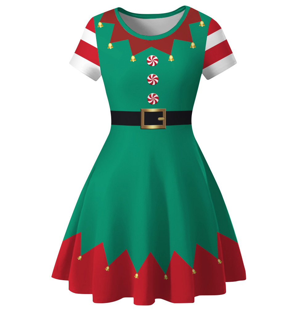 어린이 소녀 크리스마스 파티 멋진 드레스 어린이 의류  - Elf Costume Christmas 리뷰 및 가격