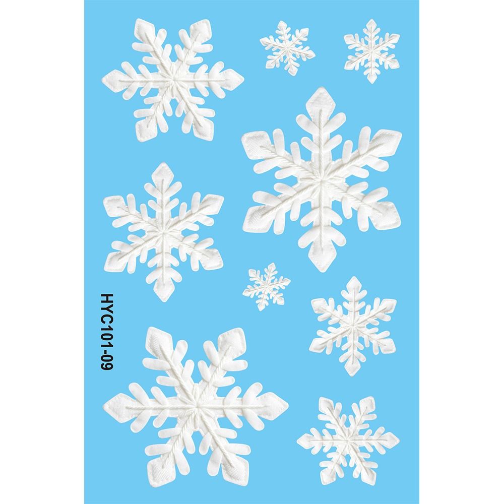 9Pcs PVC 크리스마스 창 스티커 정적 접착제 이동 - Snowflake Window Decal 리뷰 및 가격