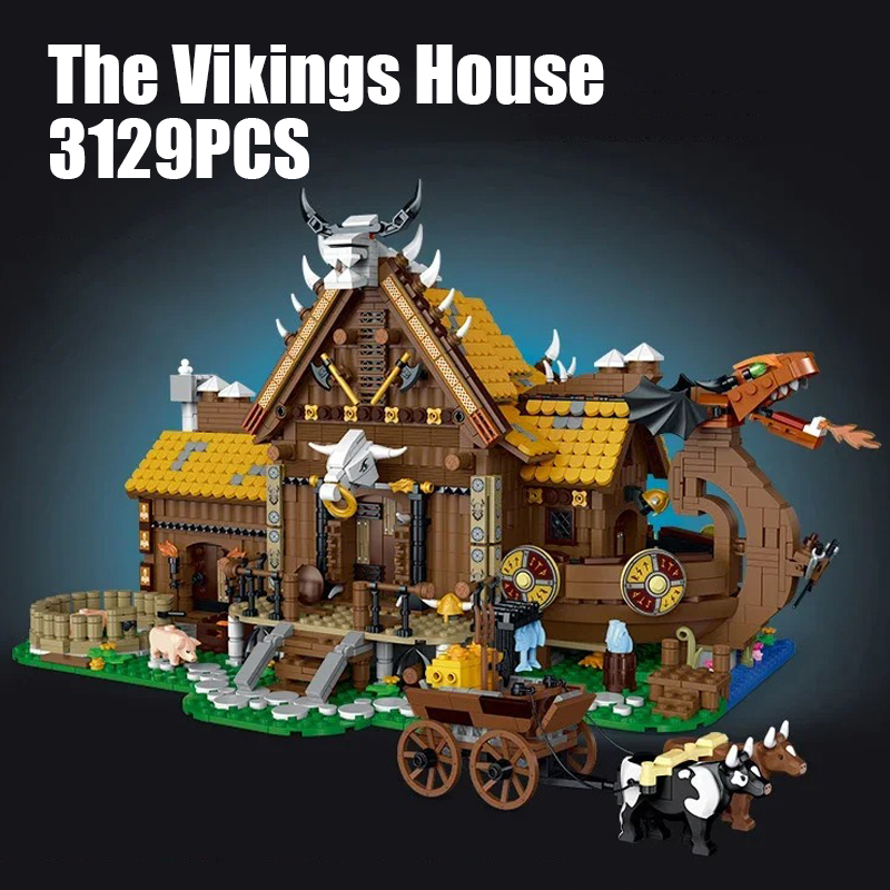 3129PCS 바이킹 하우스 벽돌 장난감 세트 라이트  - Lego Set Technic 리뷰 및 가격