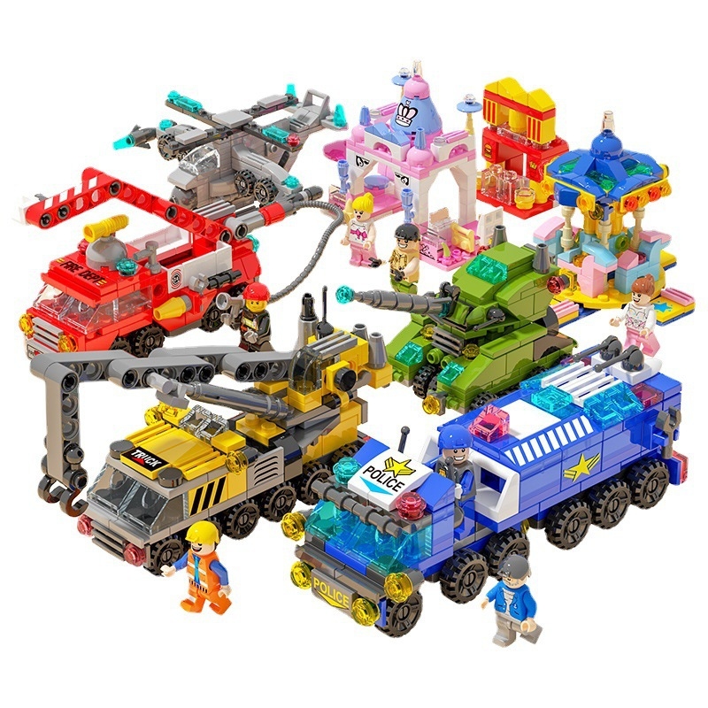 미니 시티 자동차 조립 블록 세트 DIY 경찰차 소방차 - Lego Set Technic 리뷰 및 가격