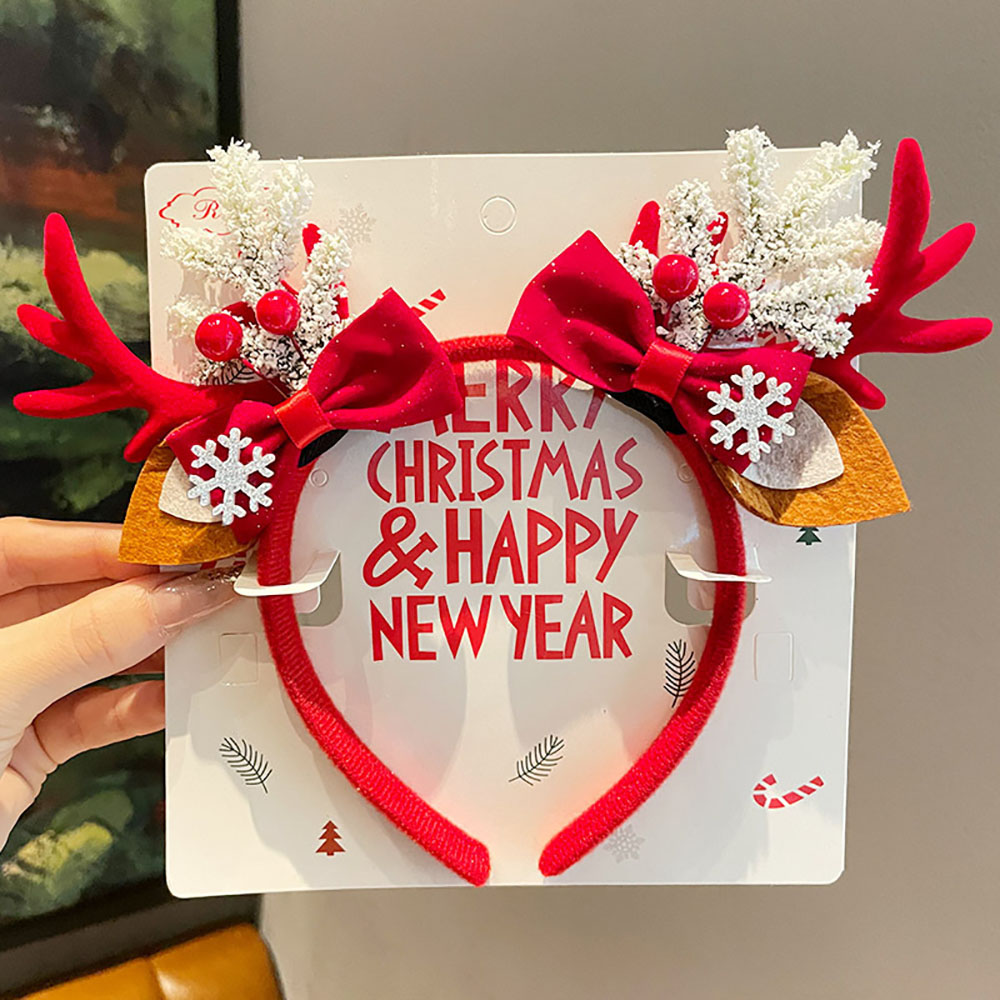 귀여운 헤어 액세서리 벨벳 크리스마스 헤어밴드 순록 뿔 - Reindeer Antlers Headband 리뷰 및 가격