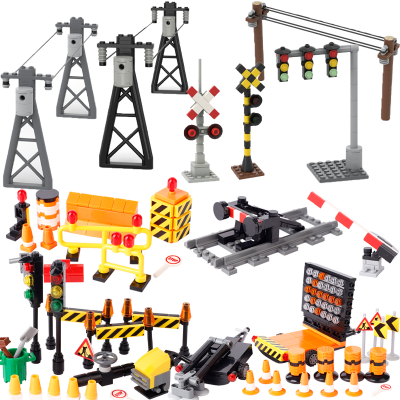 MOC 도시 바리케이드 빌딩 블록 교통 액세서리 표지판 - Lego Set City 리뷰 및 가격